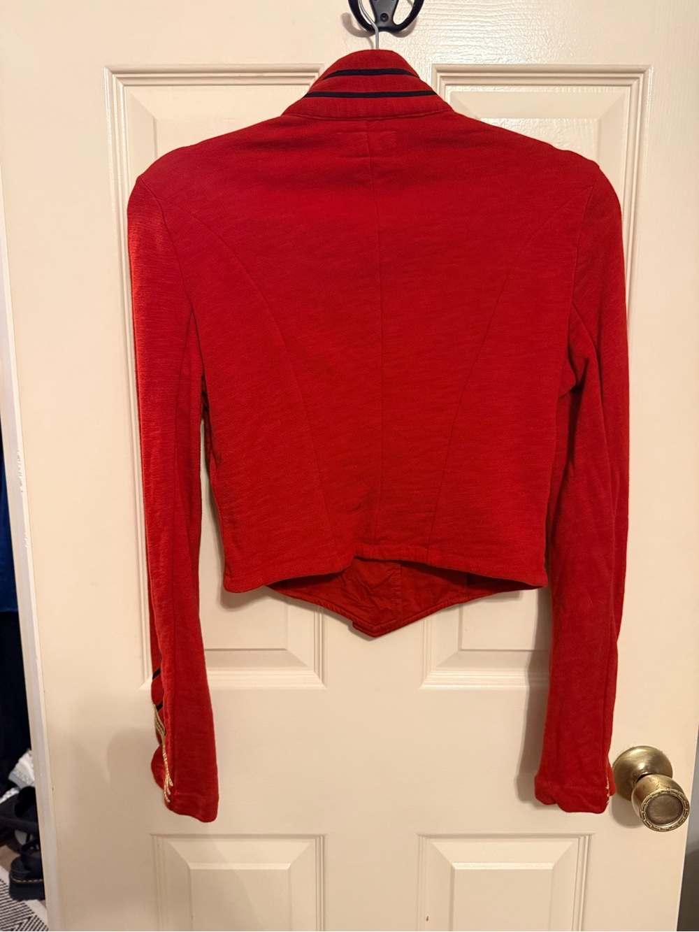 Ralph Lauren Denim & Supply Red Nutcracker Military Band Red Cropped Jacket Sm - Picture 7 of 8